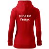 Trust me I´m Mgr. / Ver mi som Magister. - Mikina dámska trendy zipper s kapucňou - XS ( Červená ) Trust me I´m Mgr. / Ver mi som Magister. - Mikina dámska trendy zipper s kapucňou - XS ( Červená )