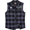 BRANDIT košeľa Ozzy Checkshirt Sleeveless čierno-šedá Veľkosť: 4XL BRANDIT košeľa Ozzy Checkshirt Sleeveless čierno-šedá Veľkosť: 4XL