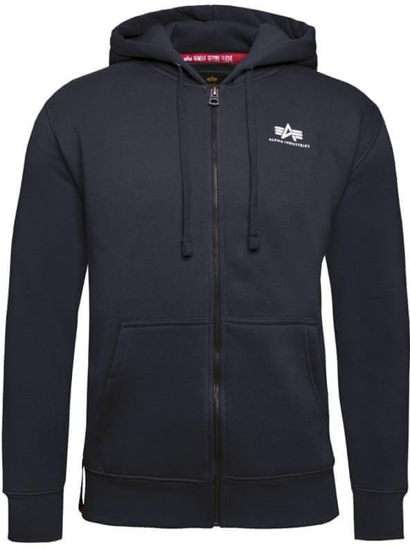 Alpha Industries Pánska Mikina Basic Zip Hoody Tmavá modrá