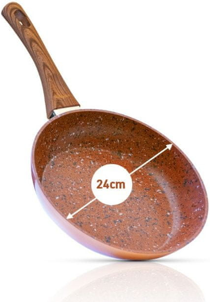 Livington Mediashop Panvica Copper & Stone Pan 24 cm