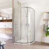 Mereo Sprchovací kút, Lima, štvrťkruh, R 550, zasúvací, 90x90 cm, chróm ALU, sklo Číre CK608B23K Mereo Sprchovací kút, Lima, štvrťkruh, R 550, zasúvací, 90x90 cm, chróm ALU, sklo Číre CK608B23K
