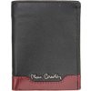 Pierre Cardin TILAK37 1810 RFID čierno-červená pánska peňaženka z hovädzej kože 8 x 10,5 cm Pierre Cardin TILAK37 1810 RFID čierno-červená pánska peňaženka z hovädzej kože 8 x 10,5 cm