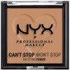 NYX Professional Makeup Can't Stop Won't Stop Mattifying Powder zmatňujúci púder 07 Caramel 6 g