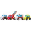 New Classic Toys Sada dřevěných mini vozidel, 4 ks New Classic Toys Sada dřevěných mini vozidel, 4 ks