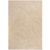 Flair Rugs , Kusový koberec Solace Lino Leaf Natural, 200x290, béžová, obývacia izba Flair Rugs , Kusový koberec Solace Lino Leaf Natural, 200x290, béžová, obývacia izba