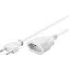 PremiumCord Kabel síťový prodlužovací dvojvidlice 230V 5m bílý kpsm5w PremiumCord Kabel síťový prodlužovací dvojvidlice 230V 5m bílý kpsm5w
