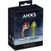 Anos Metal Butt Plug Set in Rainbow Colours