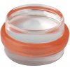 Walteco Dverová zarážka, priemer 38x22mm, transparentná, samolepiaca, červená , 5197 Walteco Dverová zarážka, priemer 38x22mm, transparentná, samolepiaca, červená , 5197