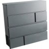 Poštová schránka BRICKS 370x370x105 mm, antracit Poštová schránka BRICKS 370x370x105 mm, antracit