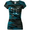 Súhvezdie - Gemini - Blíženci - Dámske maskáčové tričko - XL ( Petrolejová maskáč ) Súhvezdie - Gemini - Blíženci - Dámske maskáčové tričko - XL ( Petrolejová maskáč )