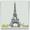 Vymalujsisam.sk Maľovanie podľa čísiel - Eiffelova veža 3 Veľkosť: 50x50cm, Rám: Na kartónovej doske Vymalujsisam.sk Maľovanie podľa čísiel - Eiffelova veža 3 Veľkosť: 50x50cm, Rám: Na kartónovej doske