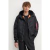 Bunda Alpha Industries MA-1 Hooded 158104 03 pánska, čierna farba, prechodná 158104.03 L Bunda Alpha Industries MA-1 Hooded 158104 03 pánska, čierna farba, prechodná 158104.03 L