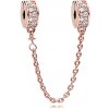 Pandora Pozlátená bezpečnostná retiazka so zirkónmi Rose 786322CZ-05 Pandora Pozlátená bezpečnostná retiazka so zirkónmi Rose 786322CZ-05