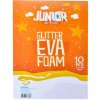 Dekoračná pena A4 EVA Glitter biela 2,0 mm, sada 10 ks Dekoračná pena A4 EVA Glitter biela 2,0 mm, sada 10 ks