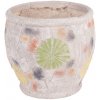 Dekorácia MagicHome, Kvetináč s mozaikou, svetlý, keramika, 27,5x27,5x25 cm Dekorácia MagicHome, Kvetináč s mozaikou, svetlý, keramika, 27,5x27,5x25 cm