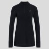 Odlo Dámske funkčné tričko Merino 260 BL Top Turtle Neck LS Half Zip black