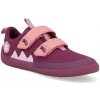 Affenzahn detské barefoot topánky Sneaker Cotton Lucky Otter ružová vínová
