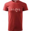 Ekg rybárčenie - Klasické pánske tričko vyššej gramáže - 3XL ( Bordová ) Ekg rybárčenie - Klasické pánske tričko vyššej gramáže - 3XL ( Bordová )