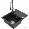 MEXEN/S MEXEN/S - Enzo granitový drez 1 s odkvapkávačom vrátane batérie Savita, čierna/strieborná metalík 6506-73-672601-00 MEXEN/S MEXEN/S - Enzo granitový drez 1 s odkvapkávačom vrátane batérie Savita, čierna/strieborná metalík 6506-73-672601-00