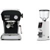 Ascaso Dream ONE, Dark Black + Eureka Atom W 65, white Ascaso Dream ONE, Dark Black + Eureka Atom W 65, white
