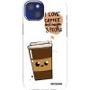 Picasee silikónový prehľadný obal pre Apple iPhone 14 Plus - Cute coffee Picasee silikónový prehľadný obal pre Apple iPhone 14 Plus - Cute coffee
