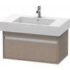 Duravit Ketho skrinka 80x45.5x41 cm závesná kúpeľňová skrinka pod umývadlo ľanová KT669007575 Duravit Ketho skrinka 80x45.5x41 cm závesná kúpeľňová skrinka pod umývadlo ľanová KT669007575