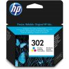 HP originálny ink F6U65AE, HP 302, farba, blister, 165/165/165str., 4ml, HP OJ 3830,3834,4650, DJ 2130,3630,1010, Envy 4520 (F6U65AE#301)