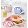 Dvojitý lunch box so súpravou príborov Dvojitý lunch box so súpravou príborov