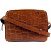 Sue Cognac Croco - crossbody kožená kabelka Sue Cognac Croco - crossbody kožená kabelka