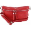 TALIANSKE Bedrová (belt bag) stredná kožená kabelka ľadvinka Talianska Tinka červená TALIANSKE Bedrová (belt bag) stredná kožená kabelka ľadvinka Talianska Tinka červená