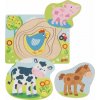 GOKI Viacvrstvová vkladačka Zvieratká z farmy GOKI Viacvrstvová vkladačka Zvieratká z farmy
