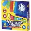 ASTRA Plastelína s trblietkami 6 farieb ASTRA Plastelína s trblietkami 6 farieb
