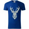 Jeleň kresba - Tričko z organickej bavlny - 2XL ( Kráľovská modrá ) Jeleň kresba - Tričko z organickej bavlny - 2XL ( Kráľovská modrá )
