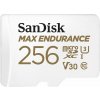 SanDisk MAX ENDURANCE microSDXC 256GB / C10, U3, V30 / 120,000 Hours / + SD Adaptér SanDisk MAX ENDURANCE microSDXC 256GB / C10, U3, V30 / 120,000 Hours / + SD Adaptér