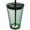Orion Pohár s viečkom a slamkou VERDE 460 ml Orion Pohár s viečkom a slamkou VERDE 460 ml