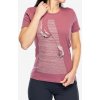 Dynafit Tričko s potlačou dámske Dynafit X Simon Charriere Tee dark rose blue turn