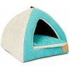 Domček pre psa a mačku BELLA | tyrkys 40 x 40 cm Domček pre psa a mačku BELLA | tyrkys 40 x 40 cm