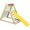 Costway Montessori Piklerovej trojuholník s doskou farebný Costway Montessori Piklerovej trojuholník s doskou farebný