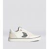 VALLELY PRO Vintage White Suede and Off-White Cordura Black Logo Sneaker VALLELY PRO Vintage White Suede and Off-White Cordura Black Logo Sneaker