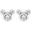 Disney Trblietavé strieborné náušnice kôstky Mickey Mouse E902861RZWL Disney Trblietavé strieborné náušnice kôstky Mickey Mouse E902861RZWL