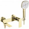 Rea Storm vaňová batéria s bodovou sprchovou sadou, zlatá, REA-B9985 Rea Storm vaňová batéria s bodovou sprchovou sadou, zlatá, REA-B9985