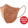 Respilon Nano FFP2 respirátor VK RespiPro M, Béžová 2 ks