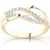 Cutie Jewellery prsteň zo žltého zlata so zirkónmi Z8036 10 X 1
