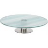 EXCELLENT HOUSEWARE Podnos na dort servírovací sklo mléčné 30 cm KO-101001040 EXCELLENT HOUSEWARE Podnos na dort servírovací sklo mléčné 30 cm KO-101001040