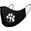 T-ričko Labka - pes a mačka, ochranné rúško 3-vrstvové s gumou Farba rúška: cierna T-ričko Labka - pes a mačka, ochranné rúško 3-vrstvové s gumou Farba rúška: cierna