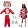 Barbie Cutie Reveal v kostýme - mačiatko červenom kostýme pandy Barbie Cutie Reveal v kostýme - mačiatko červenom kostýme pandy