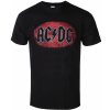 Tričko metal ROCK OFF AC-DC Oval Logo Vintage Čierna Tričko metal ROCK OFF AC-DC Oval Logo Vintage Čierna