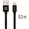 Swissten 71522101 USB/Micro USB, 0,2m, černý Swissten 71522101 USB/Micro USB, 0,2m, černý