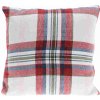 Homestyling vankúš kostka bílá/červená 45x45 Homestyling vankúš kostka bílá/červená 45x45