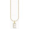 Thomas Sabo KE2244-414-14-L45V Gold-plated necklace letter E Thomas Sabo KE2244-414-14-L45V Gold-plated necklace letter E
